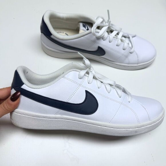 Nike Court Royale 2 Low – White w/ Navy Swoosh – Men’s 10 – Like New - Picture 1 of 12